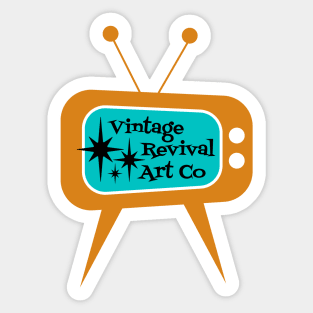 Vintage Revival Art Co Retro TV Sticker